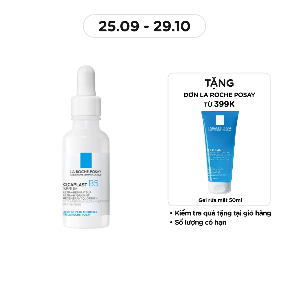 Dưỡng Chất La Roche-Posay Dưỡng Ẩm Và Đều Màu Da Cicaplast B5 Serum 30ml
