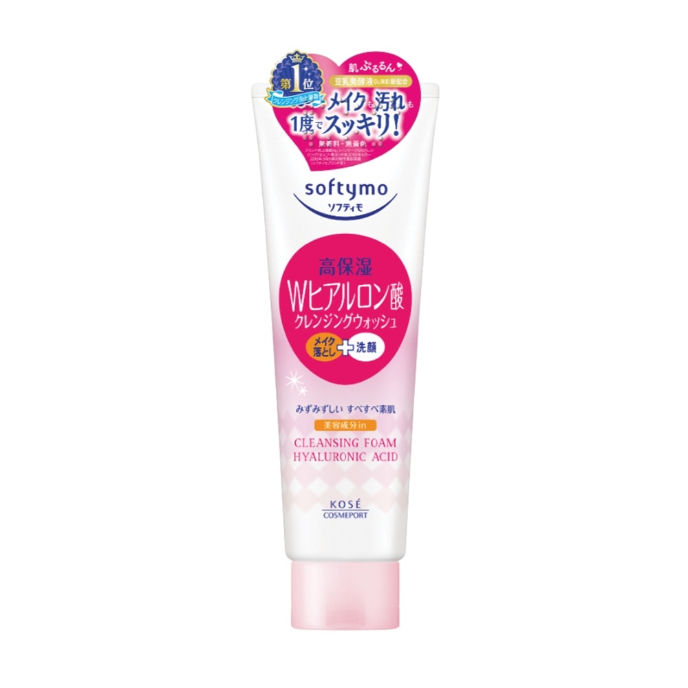 Sữa Rửa Mặt Tẩy Trang Kose Softymo Cleansing Foam (Hyaluronic Acid) 190g
