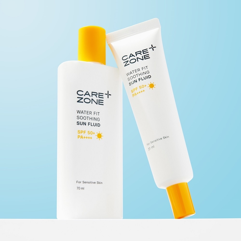 Combo Sữa Chống Nắng Carezone Water Fit Soothing Sun Fluid SPF50+ PA++++ 70ml+31ml