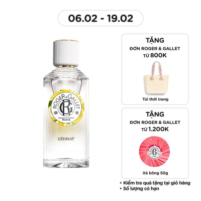 ROGER & GALLET Cedrat Wellbeing Fragrant Water 100ml