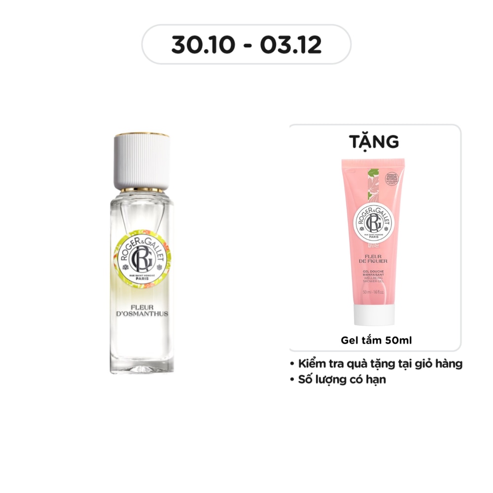 Nước Hoa Roger & Gallet Fleur D'Osmanthus Wellbeing Fragrant Water 30ml