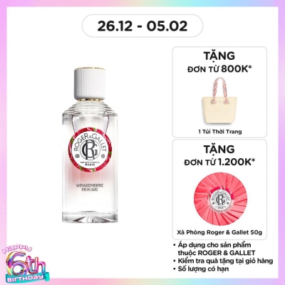 ROGER & GALLET Gingembre Rouge Wellbeing Fragrant Water 100ml