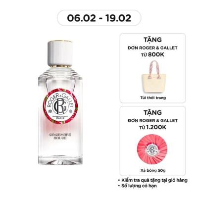 ROGER & GALLET Gingembre Rouge Wellbeing Fragrant Water 100ml