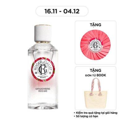 ROGER & GALLET Nước Hoa Roger & Gallet Gingembre Rouge Wellbeing Fragrant Water 100ml