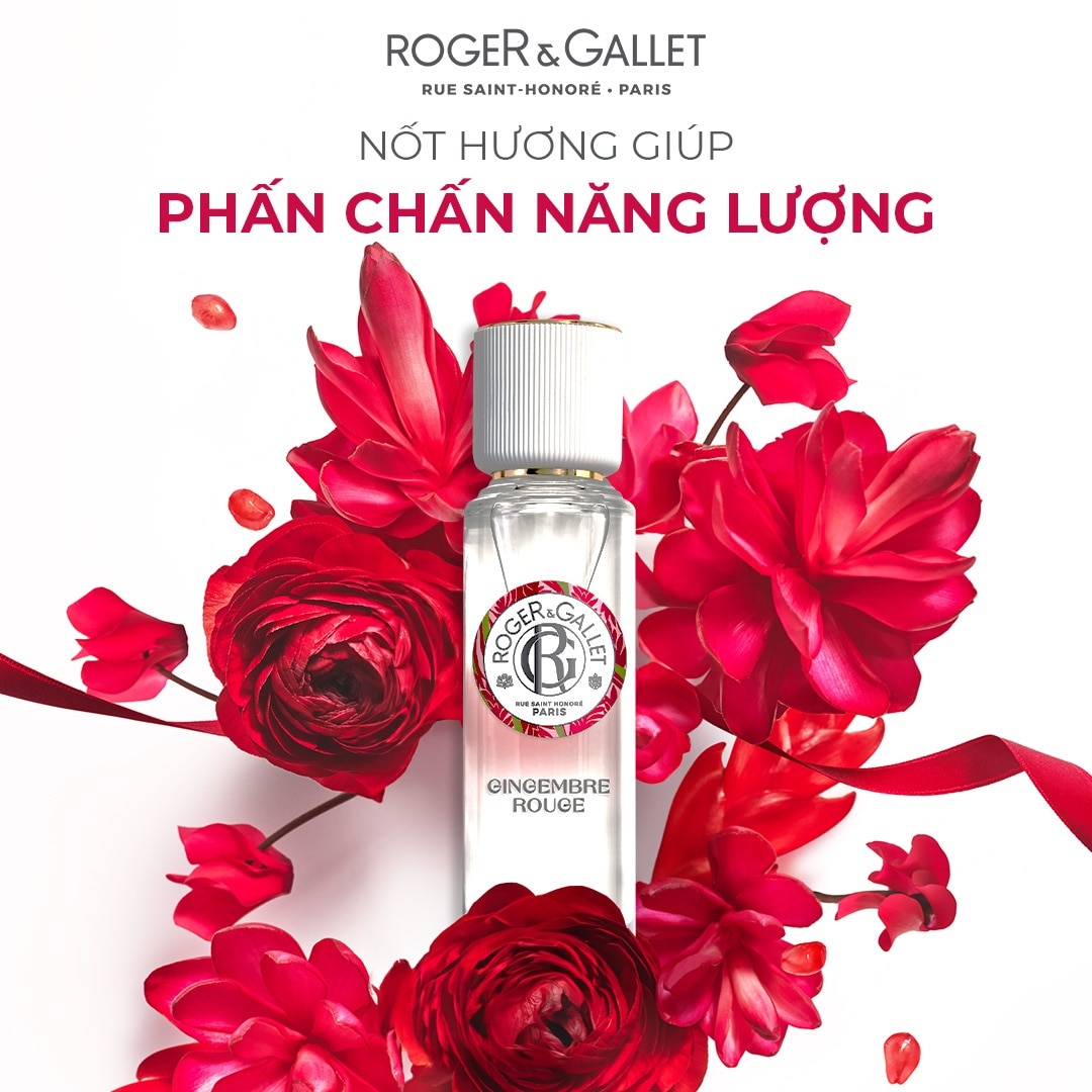 Nước Hoa Roger & Gallet Gingembre Rouge Wellbeing Fragrant Water 30ml