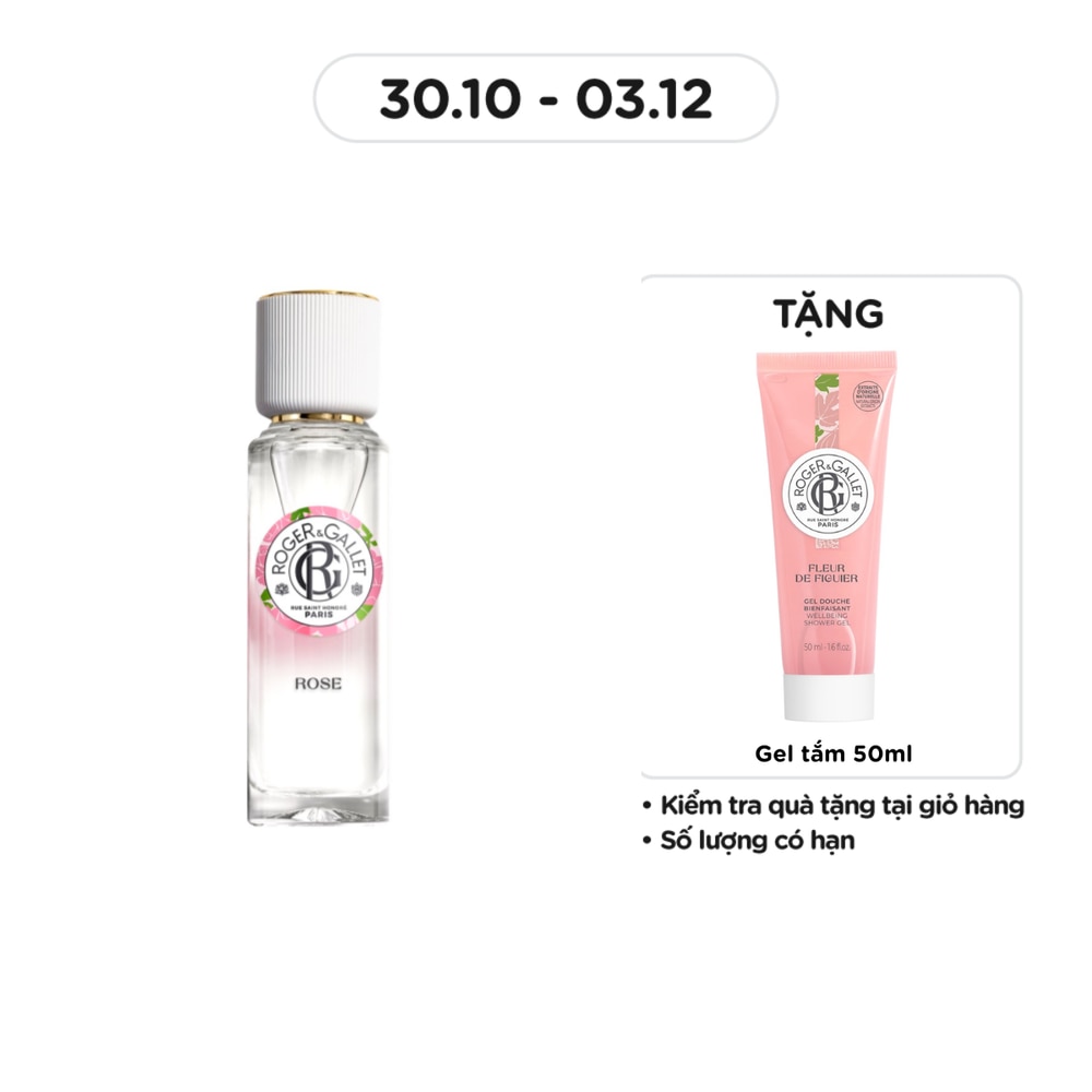 Nước Hoa Roger & Gallet Rose Wellbeing Fragrant Water 30ml