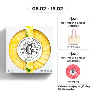 ROGER & GALLET Cedrat Wellbeing Soap 100g