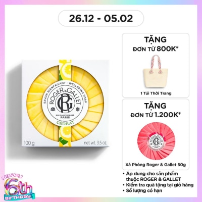 ROGER & GALLET Cedrat Wellbeing Soap 100g