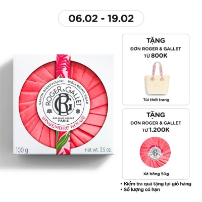 ROGER & GALLET Gingembre Rouge Wellbeing Soap 100g