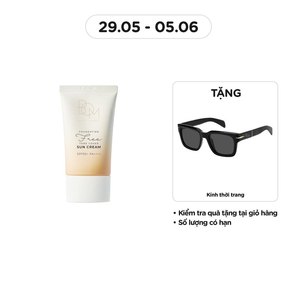 Foundation-Free Toner Cover Suncream SPF50+ PA++++ 50g