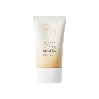 BOM Foundation-Free Toner Cover Suncream SPF50+ PA++++ 50g