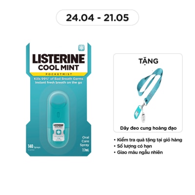 LISTERINE Xịt Thơm Miệng Listerine Coolmint Pocketmist 7.7ml