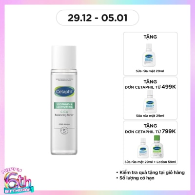 CETAPHIL Nước Cân Bằng Cetaphil Soothing & Comforting Cica Balancing Toner 150ml