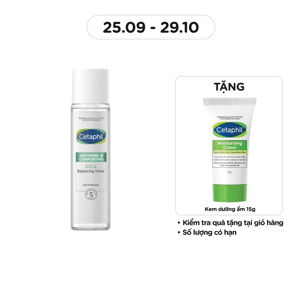 Nước Cân Bằng Cetaphil Soothing & Comforting Cica Balancing Toner 150ml