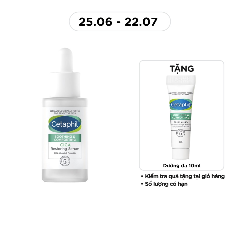 Tinh Chất Cetaphil Soothing & Comforting Cica Restoring Serum 30ml