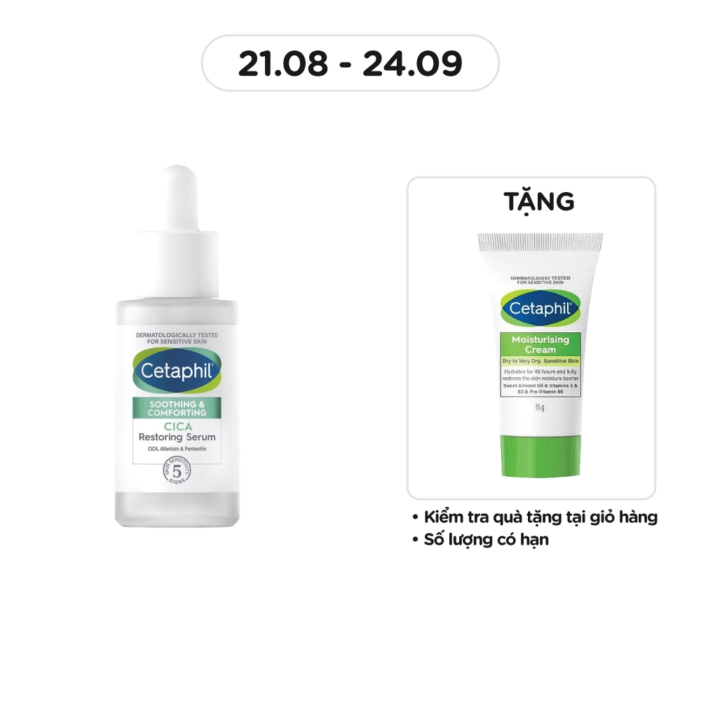 Tinh Chất Cetaphil Soothing & Comforting Cica Restoring Serum 30ml