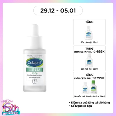 CETAPHIL Tinh Chất Cetaphil Soothing & Comforting Cica Restoring Serum 30ml