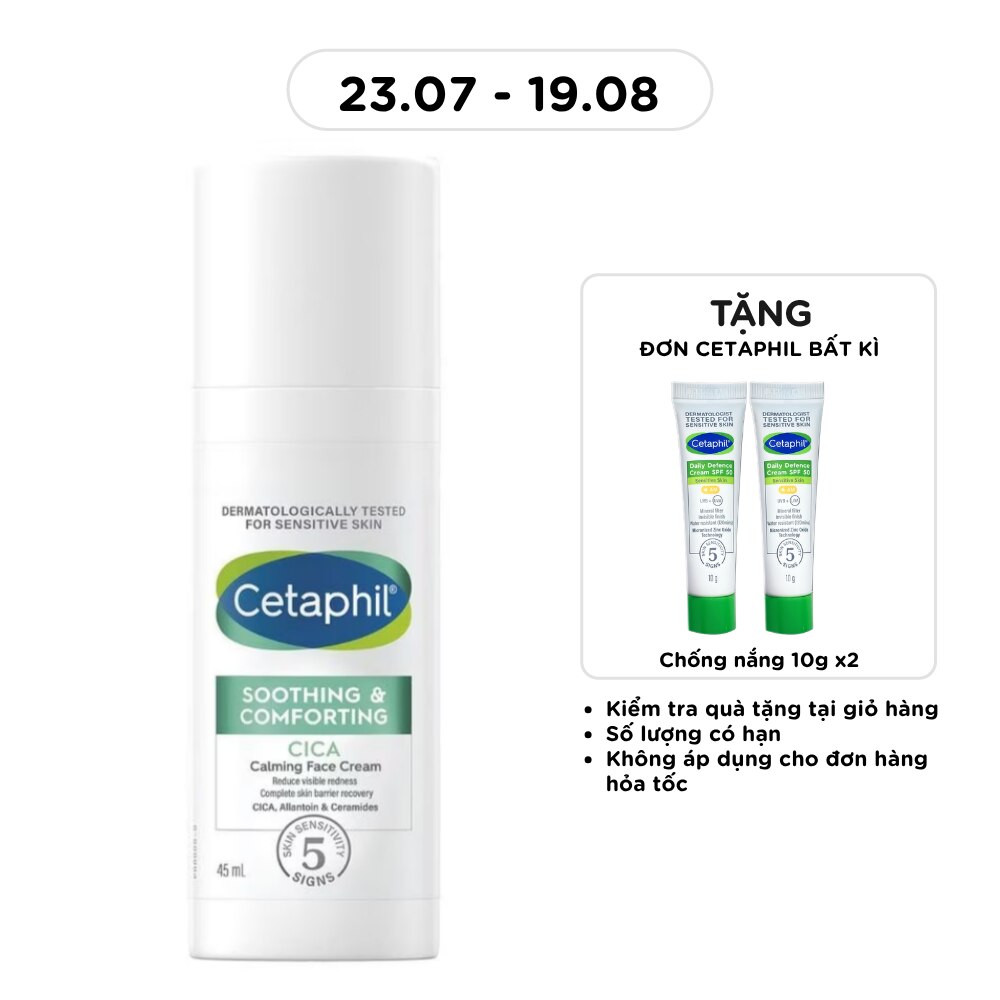 Kem Dưỡng Cetaphil Soothing & Comforting Cica Calming Face Cream 45ml image