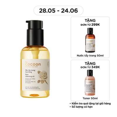 COCOON - Dầu Tẩy Trang Cocoon Hoa Hồng 140ml
