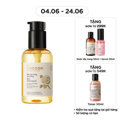 COCOON - Dầu Tẩy Trang Cocoon Hoa Hồng 140ml