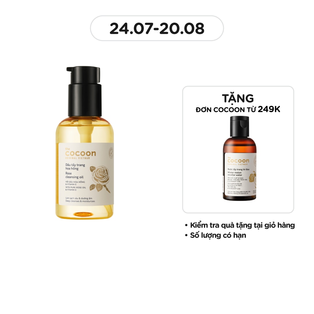 Dầu Tẩy Trang Cocoon Hoa Hồng 140ml