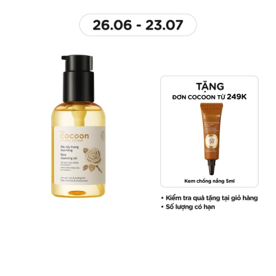 COCOON Dầu Tẩy Trang Cocoon Hoa Hồng 140ml