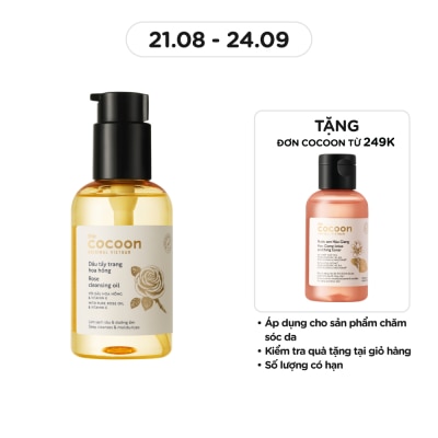 COCOON Dầu Tẩy Trang Cocoon Hoa Hồng 140ml