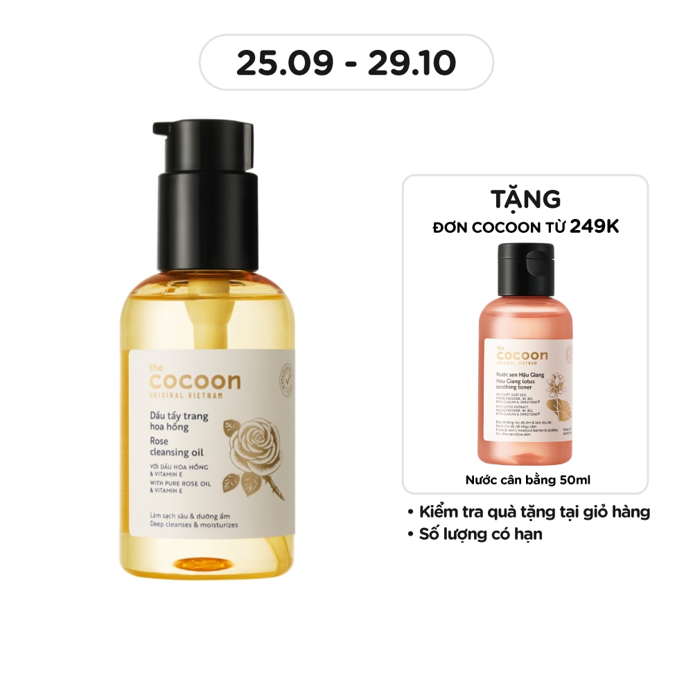 Dầu Tẩy Trang Cocoon Hoa Hồng 140ml