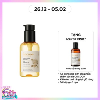 COCOON Dầu Tẩy Trang Cocoon Hoa Hồng 140ml