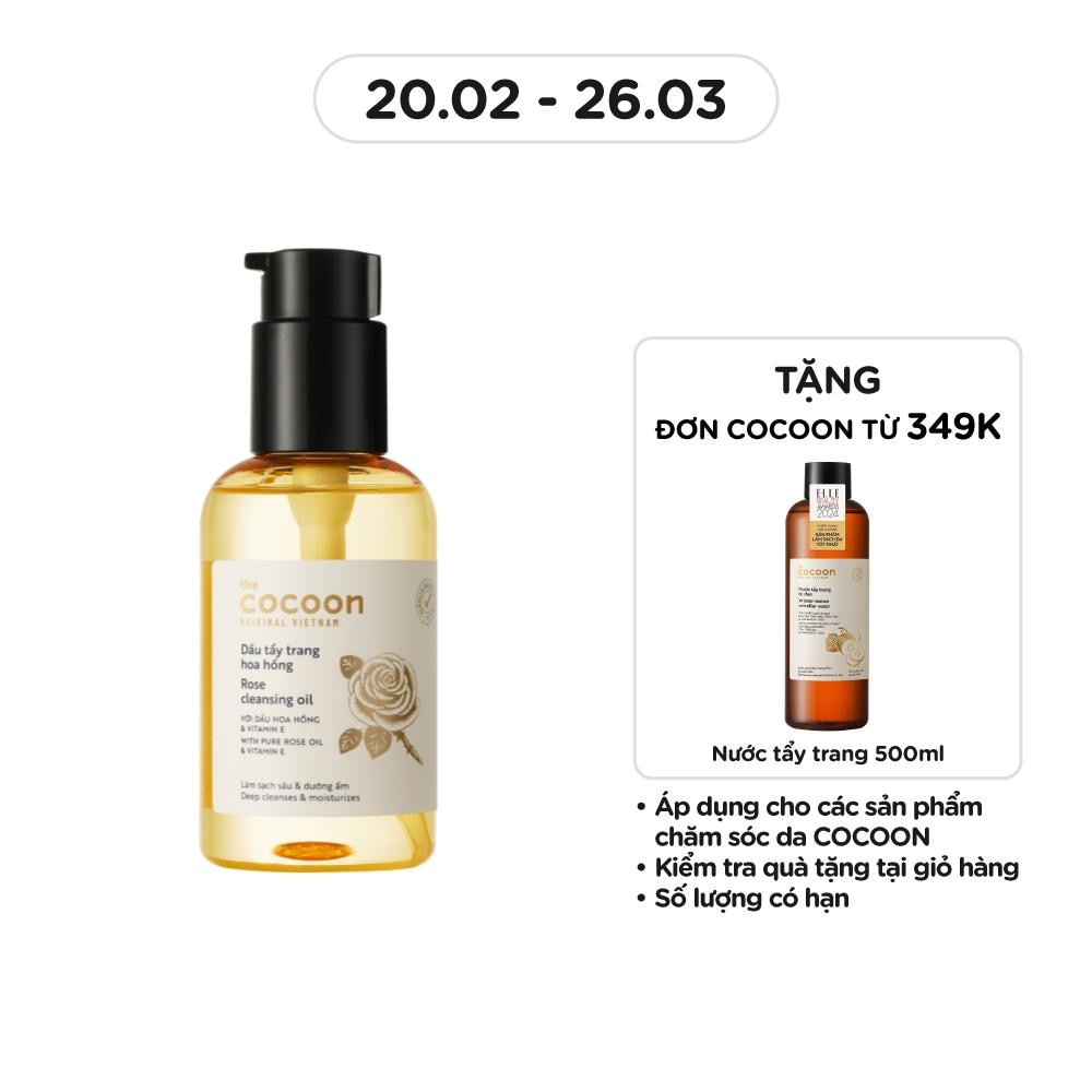 Dầu Tẩy Trang Cocoon Hoa Hồng 140ml