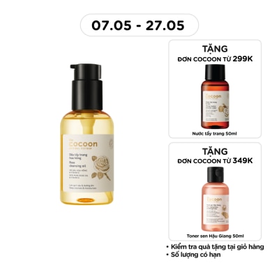COCOON - Dầu Tẩy Trang Cocoon Hoa Hồng 140ml