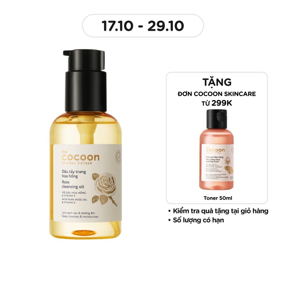 Dầu Tẩy Trang Cocoon Hoa Hồng 140ml