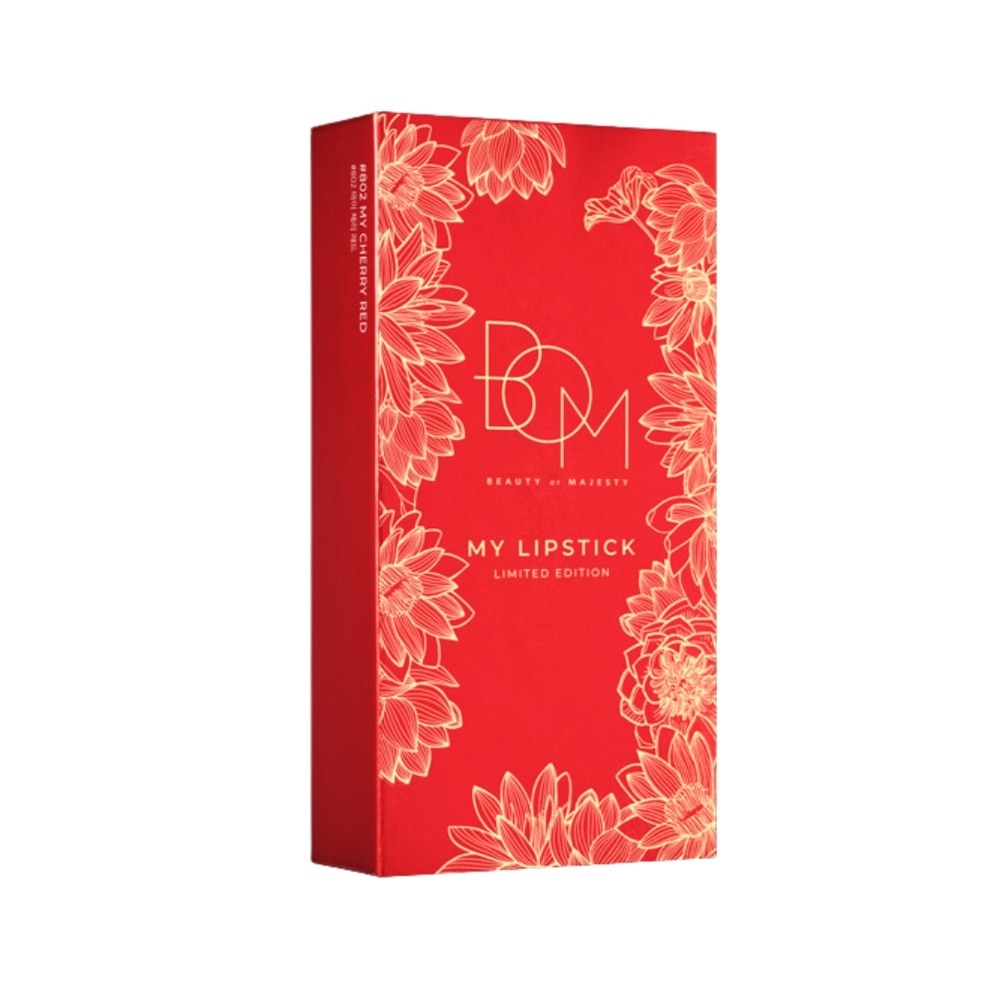 Son Lì BOM My Lipstick 3.1g .#808 My Warm Red + Gift Box Limited Edition