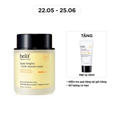 BELIF Mặt Nạ Ngủ Belif Dưỡng Sáng Da Super Knights - Multi Vitamin Mask 75ml