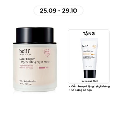 BELIF Mặt Nạ Ngủ Belif Tái Tạo Da Super Knights - Regenerating Night Mask 75ml