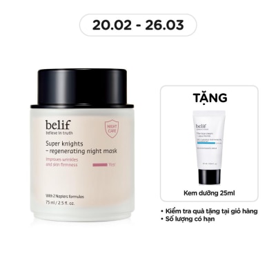 BELIF Mặt Nạ Ngủ Belif Tái Tạo Da Super Knights - Regenerating Night Mask 75ml