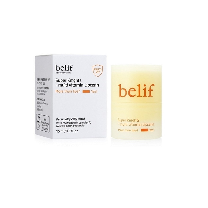 Dưỡng Môi Dạng Thỏi Vặn Belif Super Knights - Multi Vitamin Lipcerin 15ml image