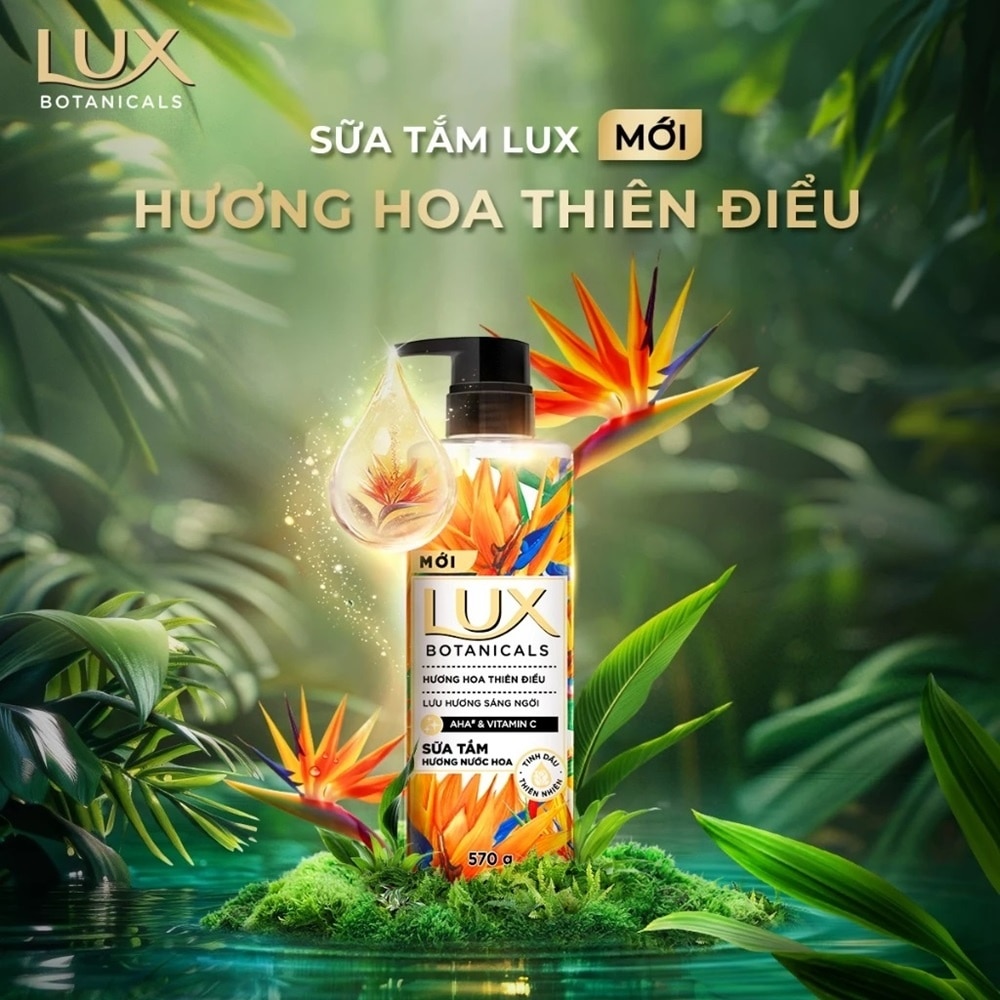 Sữa Tắm Lux Hương Hoa Thiên Điểu 570g(562ml)