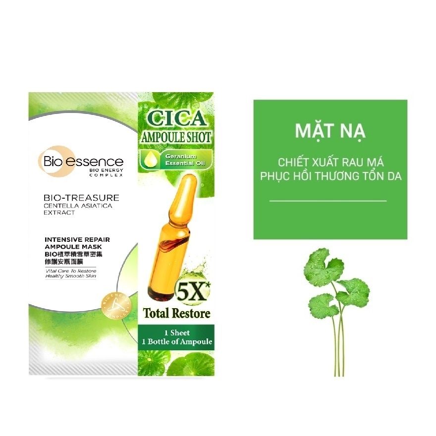 Bio-Treasure Centella Asiatica Extract Intensive Repair Ampoule Mask 25ml