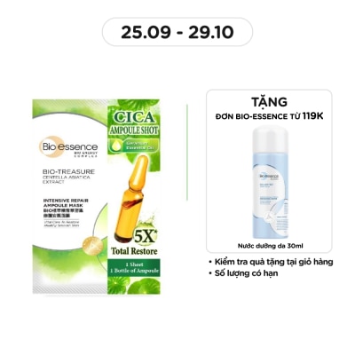BIO-ESSENCE Mặt Nạ Bio-Essence Bio-Treasure Centella Asiatica Extract Intensive Repair Ampoule Mask 25ml