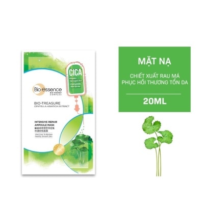 BIO-ESSENCE Mặt Nạ Bio-Essence Bio-Treasure Centella Asiatica Extract Intensive Repair Ampoule Mask 20ml