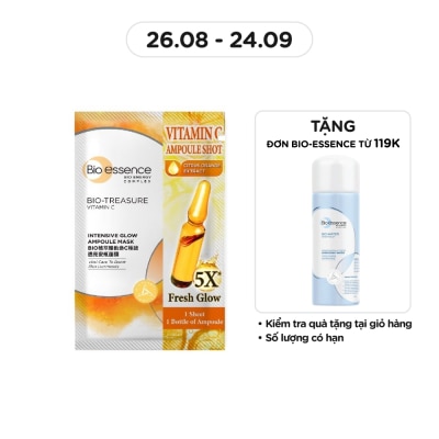 BIO-ESSENCE Mặt Nạ Bio-Essence Bio-Treasure Vitamin C Intensive Glow Ampoule Mask 25ml