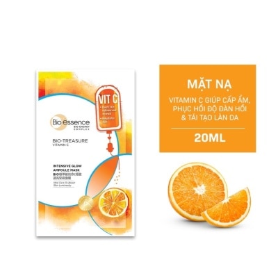 BIO-ESSENCE Mặt Nạ Bio-Essence Bio-Treasure Vitamin C Intensive Glow Ampoule Mask 20ml