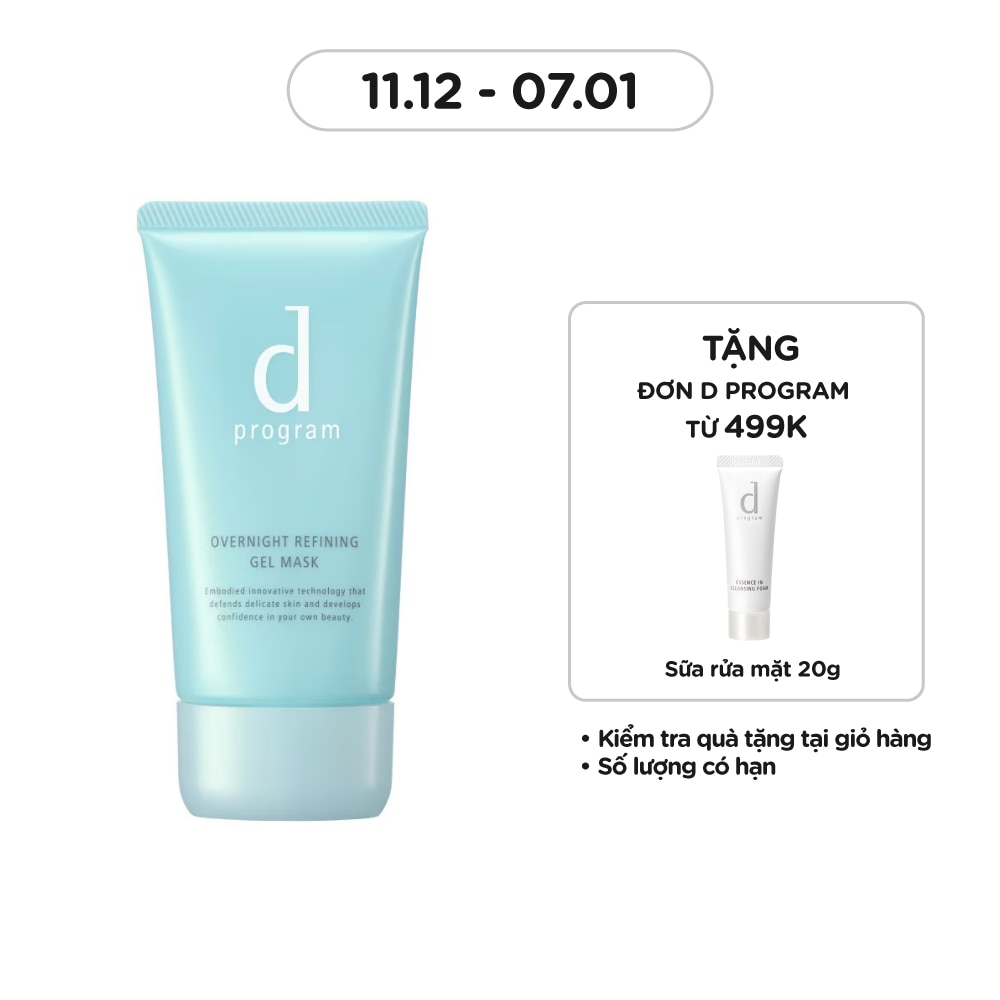 Mặt Nạ Ngủ D Program Overnight Refining Gel Mask 60g