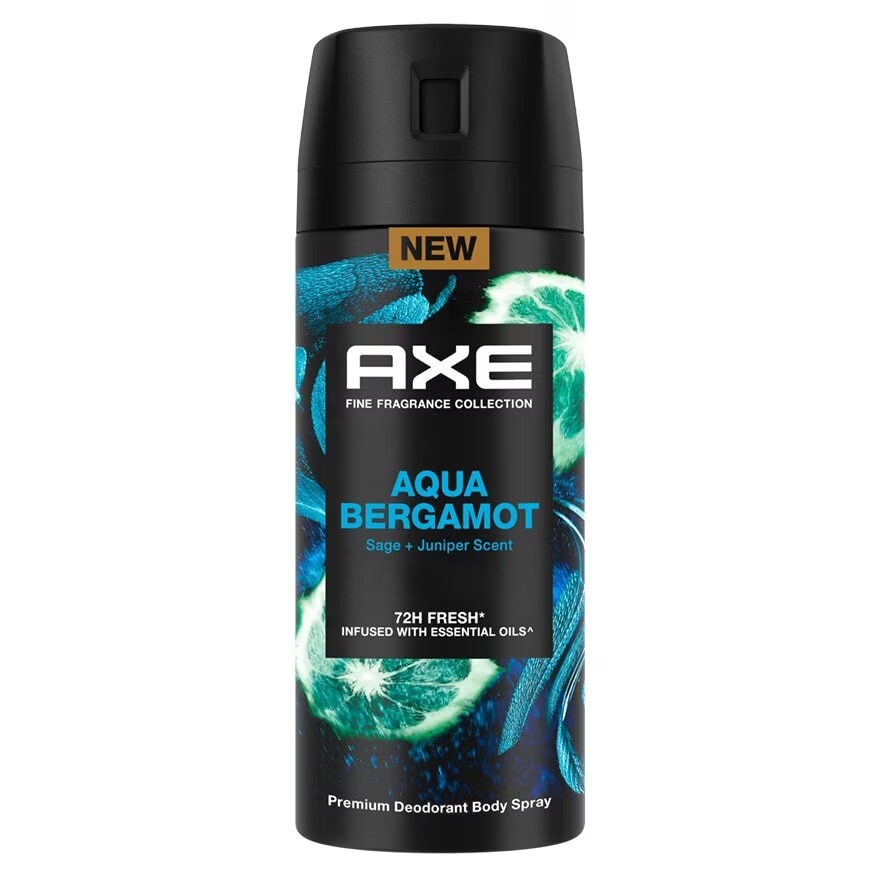 Aqua Bergamot Premium Deodorant Body Spray 135ml