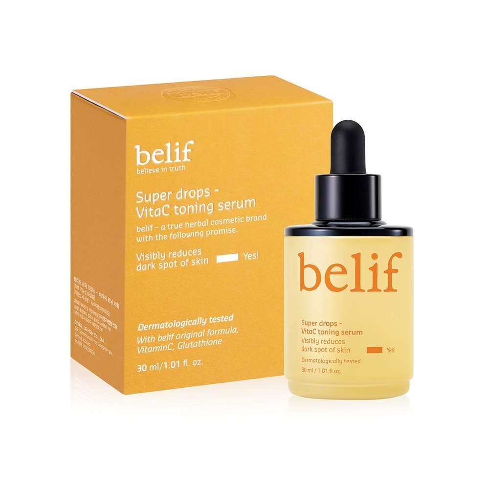 Tinh Chất Belif Làm Sáng Da Xỉn Màu Super Drops - VitaC Toning Serum 30ml image