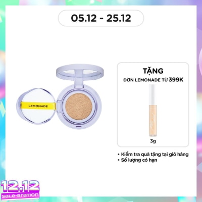 LEMONADE Phấn Nước Thuần Chay Lemonade Supermatte No Makeup Cushion 15g .#A00 Extra Light