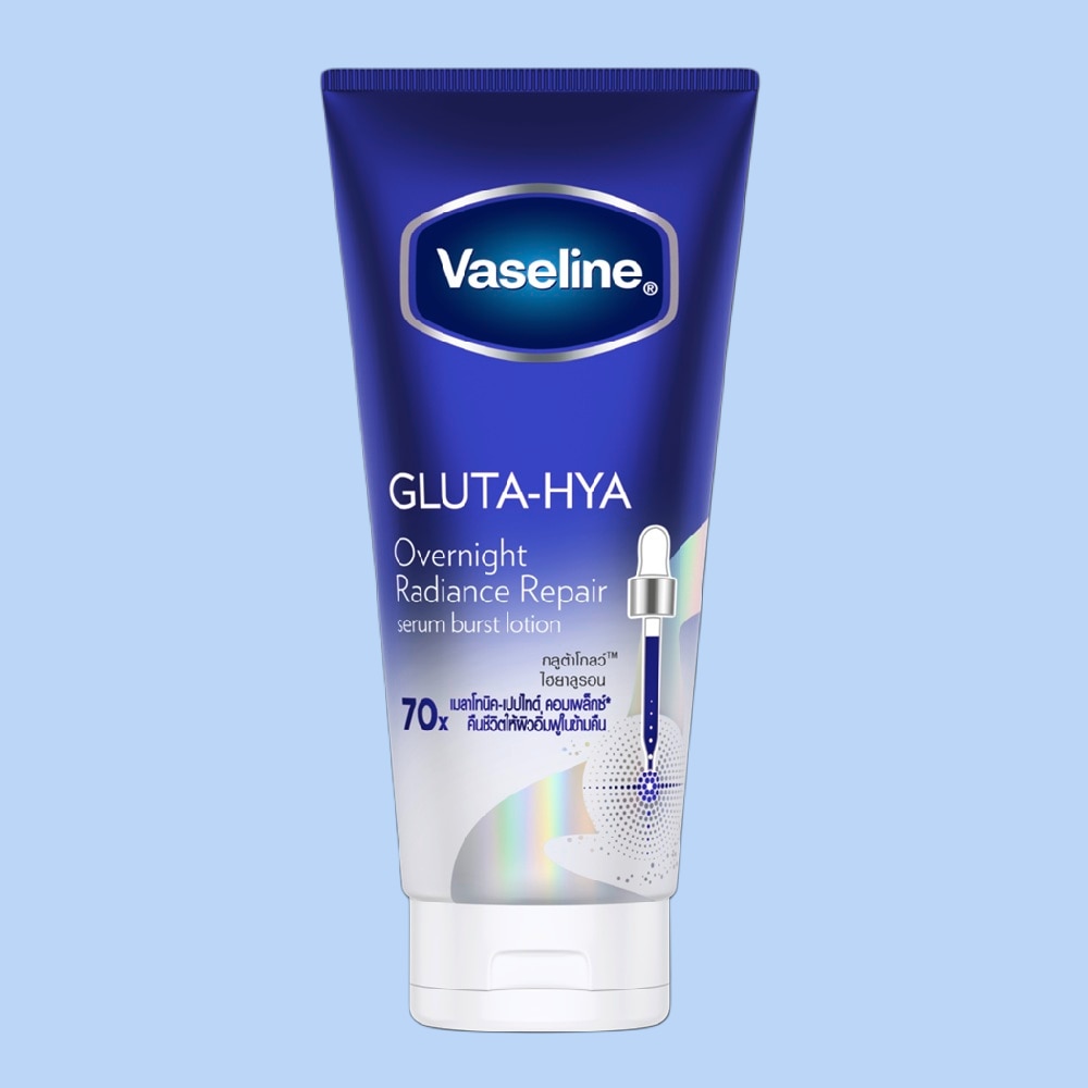 Serum Dưỡng Thể Vaseline Healthy Bright Gluta-Hya Serum Burst Lotion Overnight Radiance Repair 300ml image