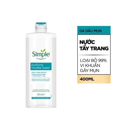 SIMPLE Nước Tẩy Trang Simple Cho Da Mụn Purifying Micellar Water 400ml