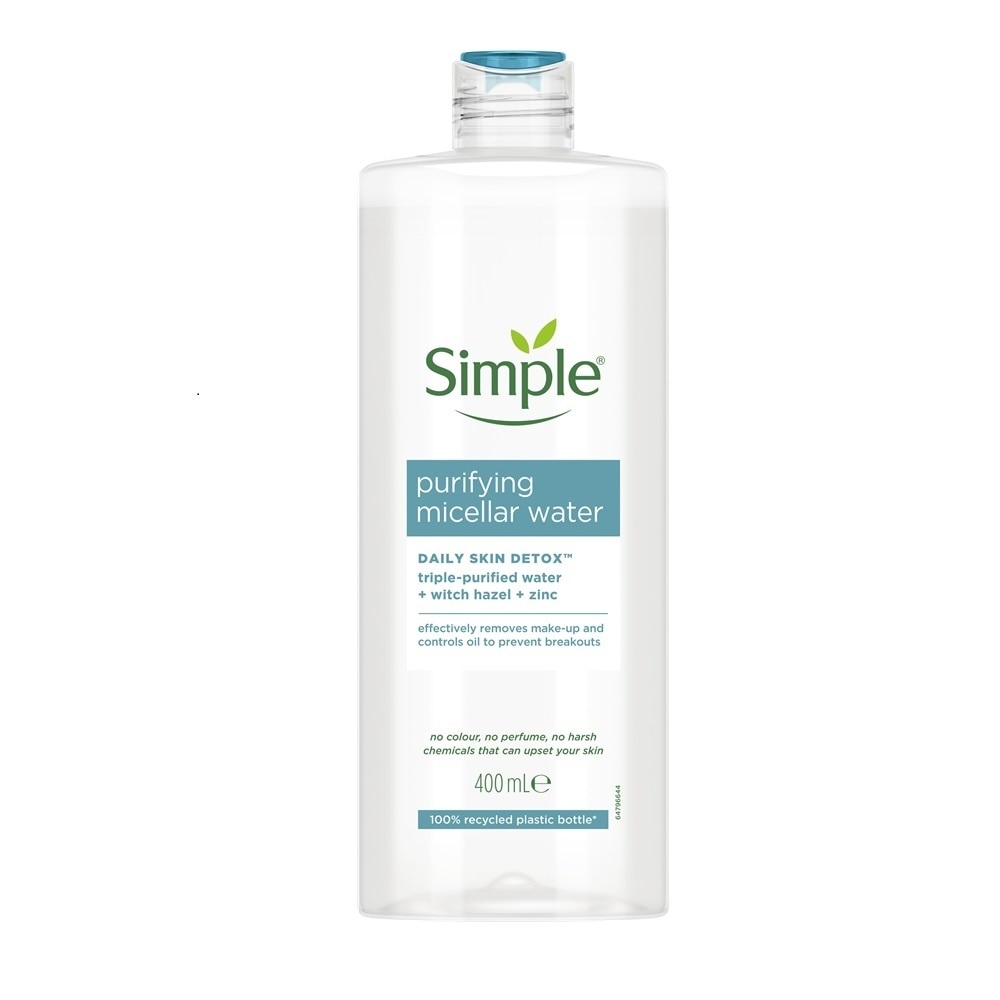 Nước Tẩy Trang Simple Cho Da Mụn Purifying Micellar Water 400ml